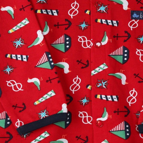 Beach Allover Print Bum Night Suit