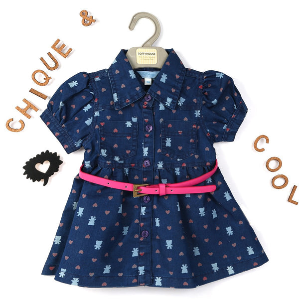 Bunny Allover Girl's Frock