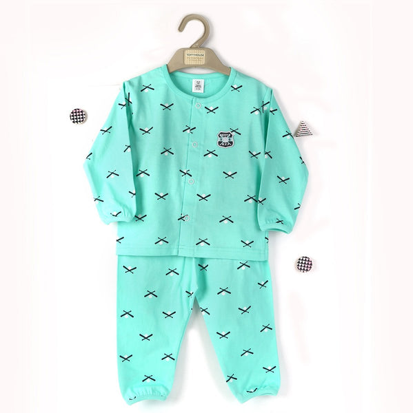 Baseball Allover Print, Night Suit
