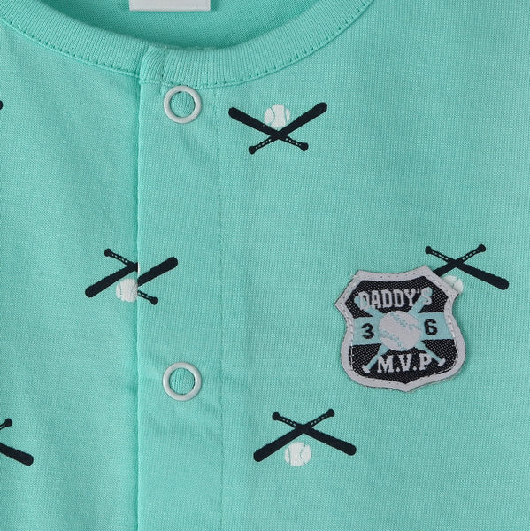 Baseball Allover Print, Night Suit