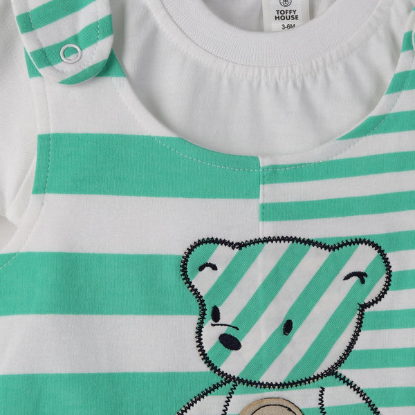 Beary Cute, Boy's Shoulder Open Romper