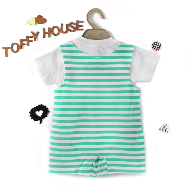Beary Cute, Boy's Shoulder Open Romper