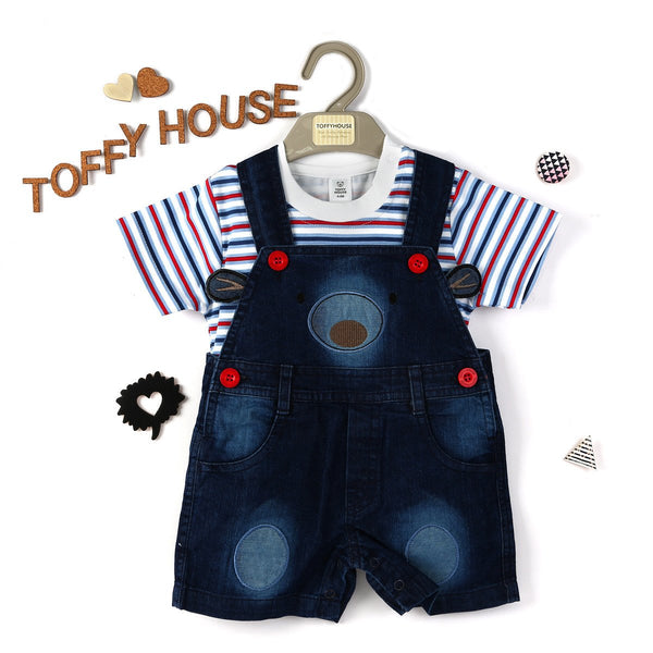 Beary Cute Denim Dungaree